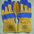 high quality good price cow split leather working gloves for rigger 4