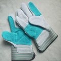 cow spilt leather industrial working gloves safety mechanic gloves for workers 2