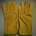 cow grain leather car driving gloves