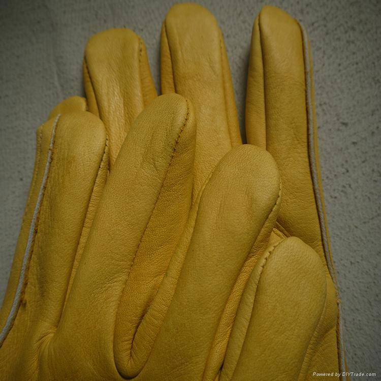 cow grain leather car driving gloves skin safety and protection products 4