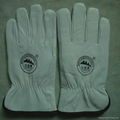 AB grade sheep full-grain leather driving gloves drivers gloves with full linnin 4