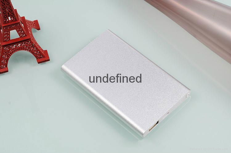 Ultra-Thin 4000mAh External Battery Universal Charger Power Bank For Smart Phone 2