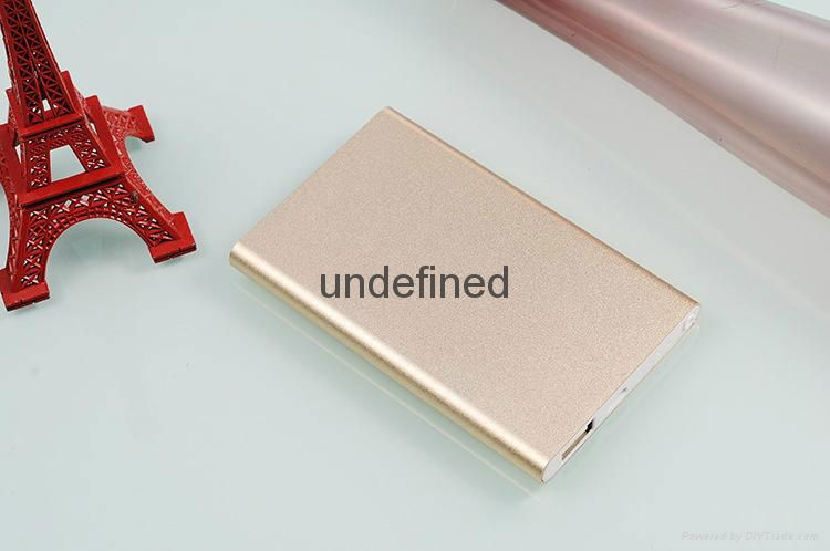 Ultra-Thin 4000mAh External Battery Universal Charger Power Bank For Smart Phone 5