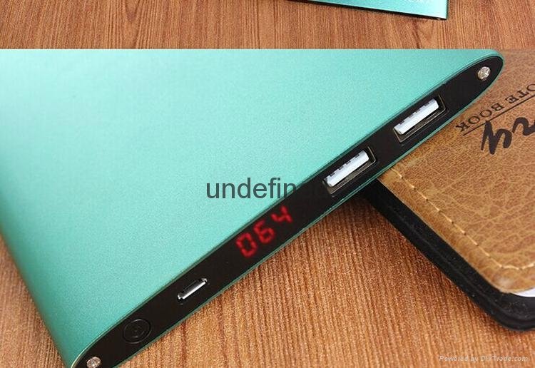 Super quality promotion sale ultra thin power banks 20000mah slim power bank wit 5