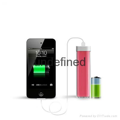 Full Color Logo Lipstick Sized ROHS Power Bank Charger for France Market