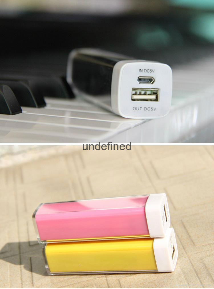 Full Color Logo Lipstick Sized ROHS Power Bank Charger for France Market 5