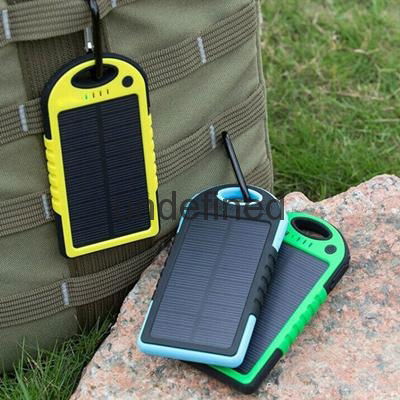 2016 Solar Power Bank 5000mAh Waterproof Powerbank Cargador Portable Solar Charg 4