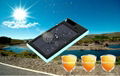 Outdoor waterproof solar mobile power bank charger 12000mAh 5