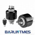 Mercury slip ring with 2000RPM working speed and big current for military machin 2