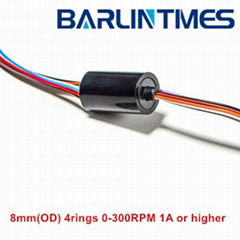 capsule slip ring with 8.3mm(OD) 4circuits 1A for UAV from Barlin Times
