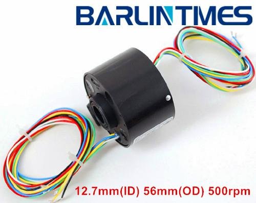 through bore slip ring of 12mm(ID) 5/10/15A for radar,military equipment from Ba