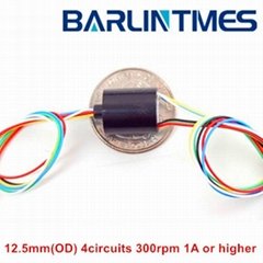 capsule slip ring with 12mm 4circuits 1A for CCTV from Barlin Times