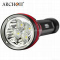 Archon WY08  Cree LED 4000lm Long Shot Diving Flashlight, Diving Fishing Light 3