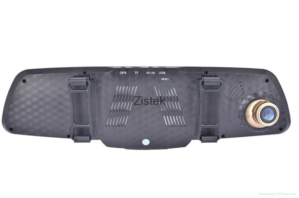 Dual Channel Full HD 1080P Rearview Mirror Car Dashcam dvr recorder ...