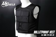 AA SHIELD Bullet Proof Vest Plate Carrier Aramid Core NIJ IIIA 3A Size XL Black