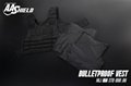AA SHIELD Bullet Proof Vest Plate Carrier Aramid Core NIJ IIIA 3A Size XL Black 3