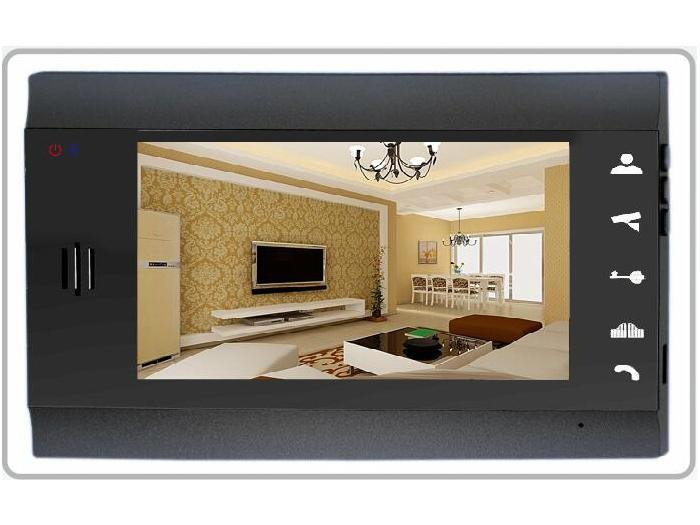 7 inch touch screen monitor video door phone with night vision 2