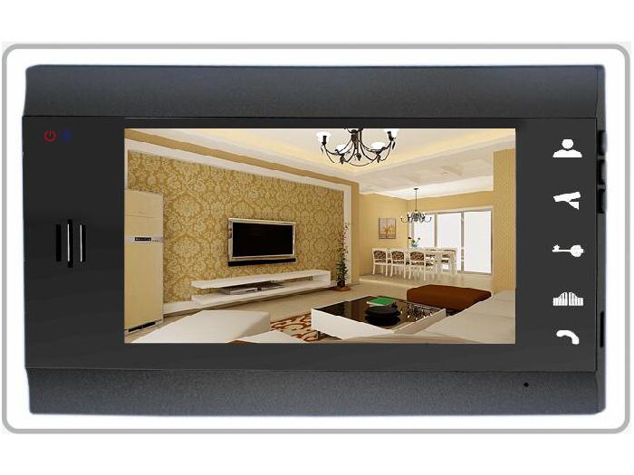 Waterproof 7 inch video door phone intercom  4