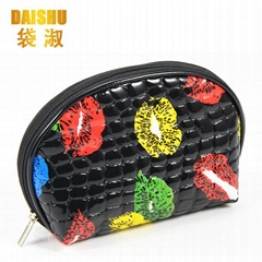 Lip PU Pattern Makeup Pouch