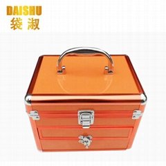 luxury shining makeup case with mirror