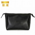 Professional Black Leather Makeup Travel Bag 1