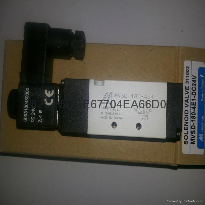 杰亦洋代理台湾金器MVSC-180-3E2R电磁阀 5