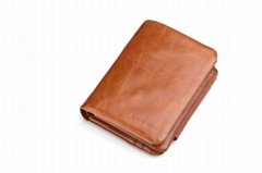 qb160 men leather wallet 