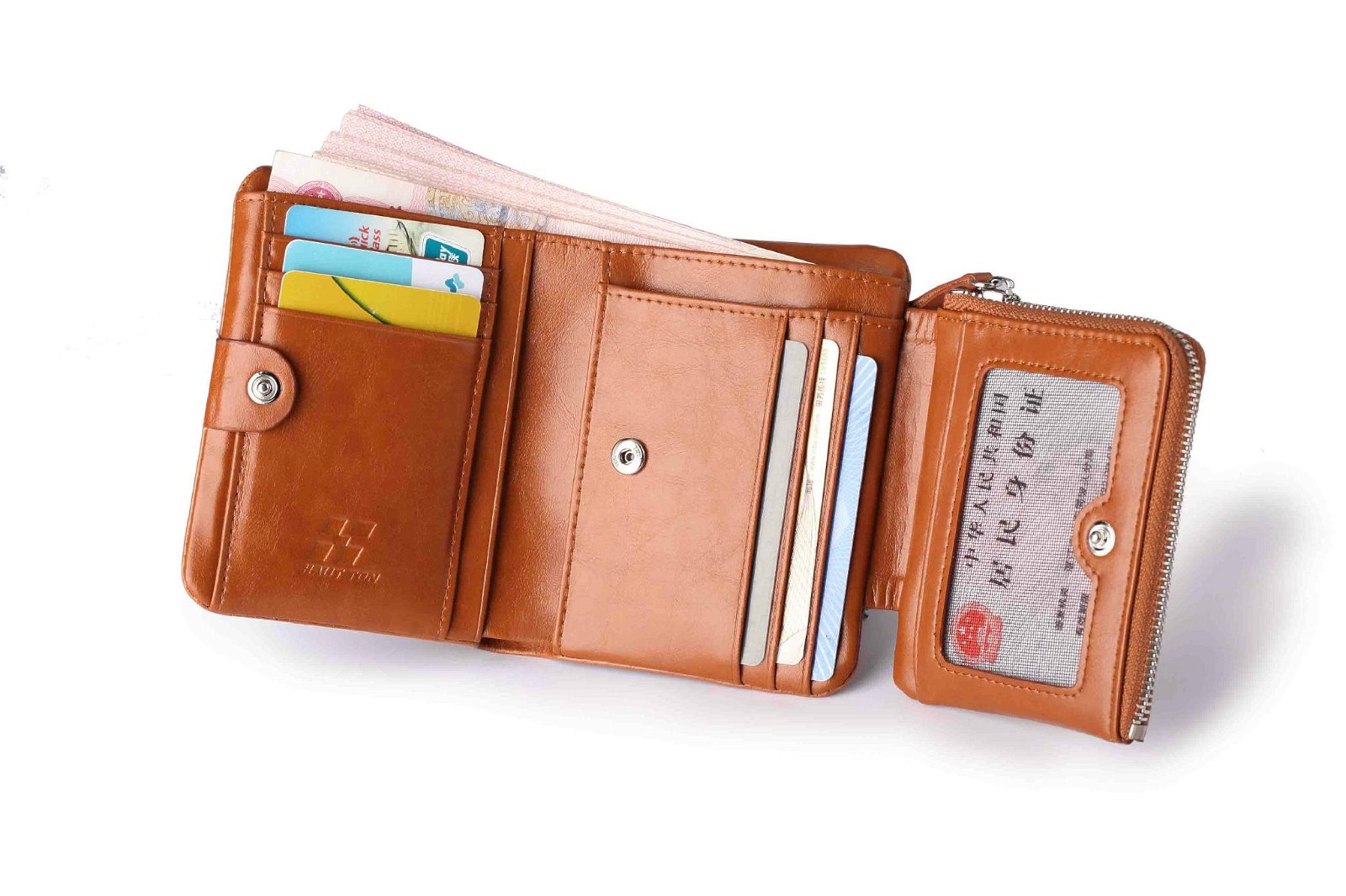qb160 men leather wallet  2