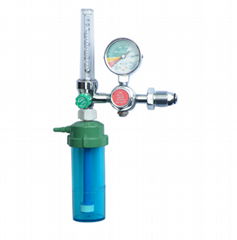 oxygen flowmeter with humidifier bottle cylinder type