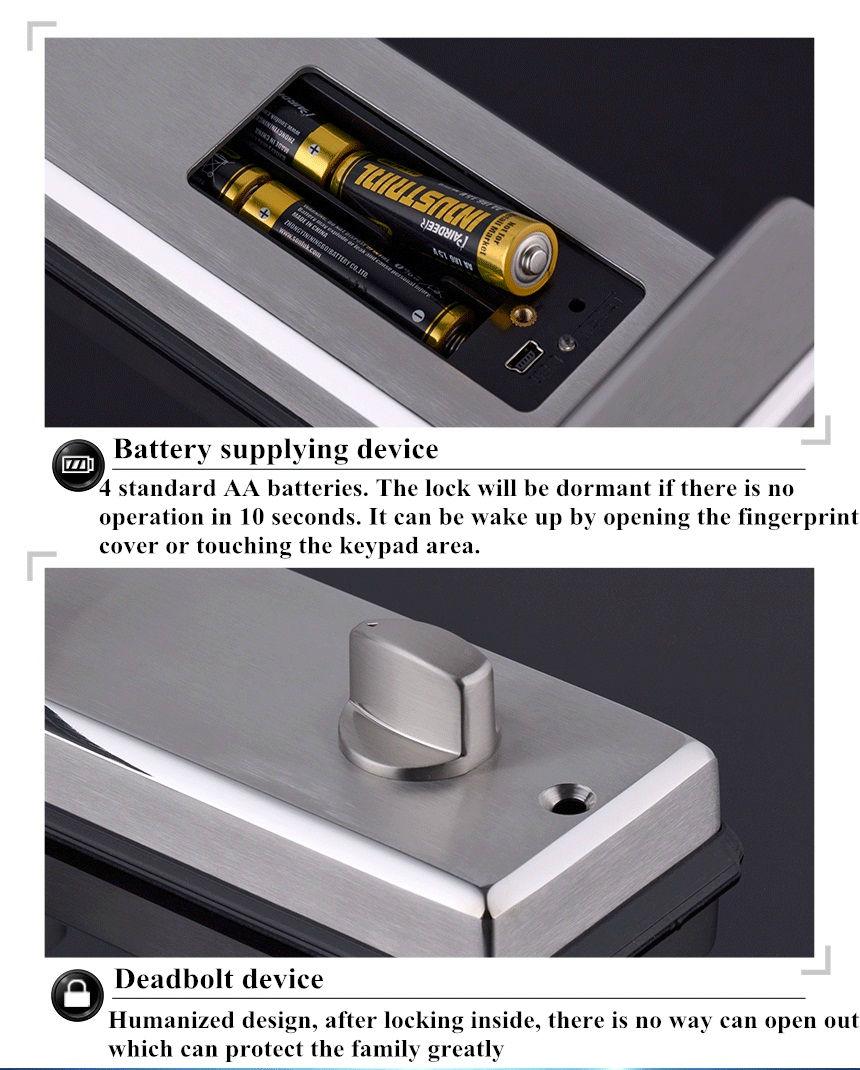 HUNE digital fingerprint lock,home security lock 91862F (China
