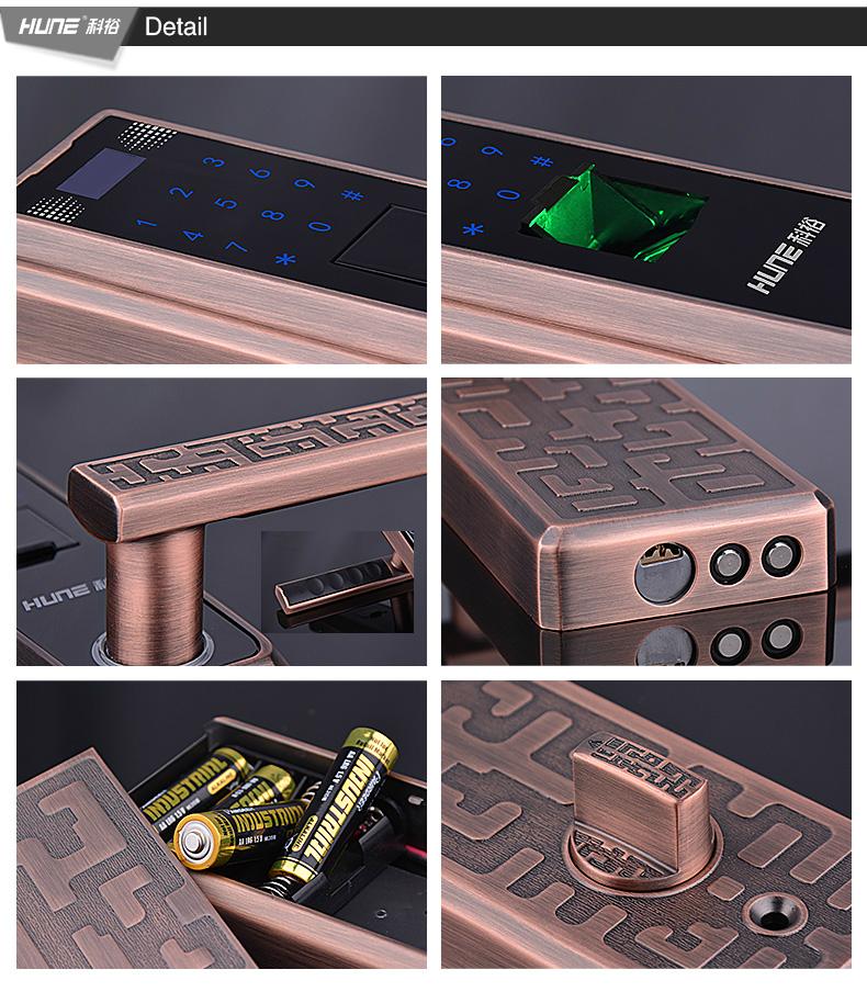 HUNE digital fingerprint lock,home security lock 91869F (China