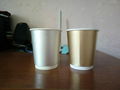 Double wall disposable paper cup for coffee