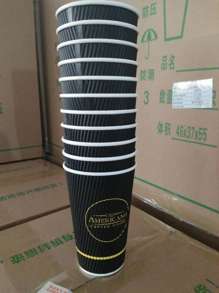 Ripple disposable wall paper cup for coffee  3