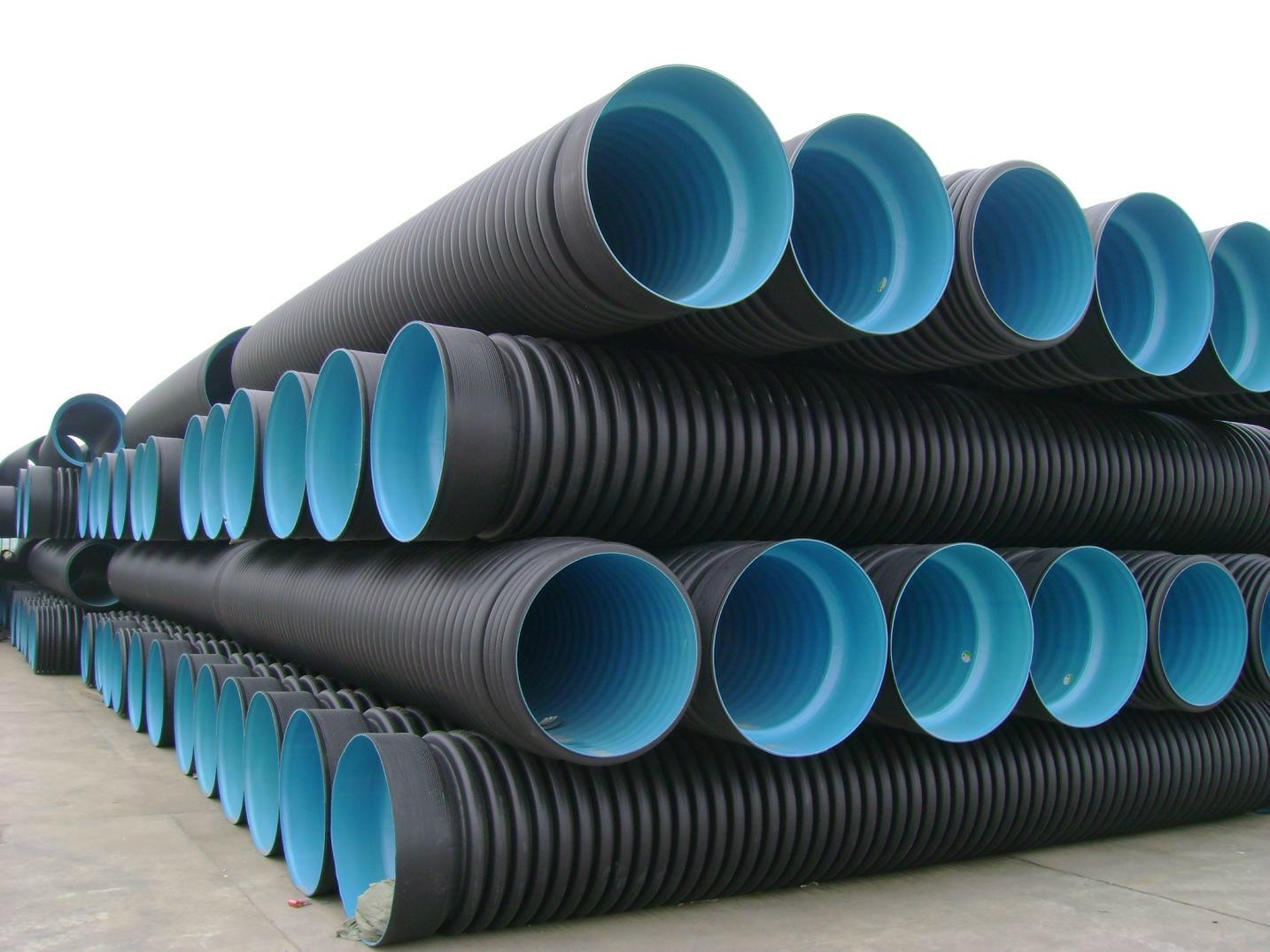 HDPECorrugated Sewage Pipe topteam (China Manufacturer) Plastic