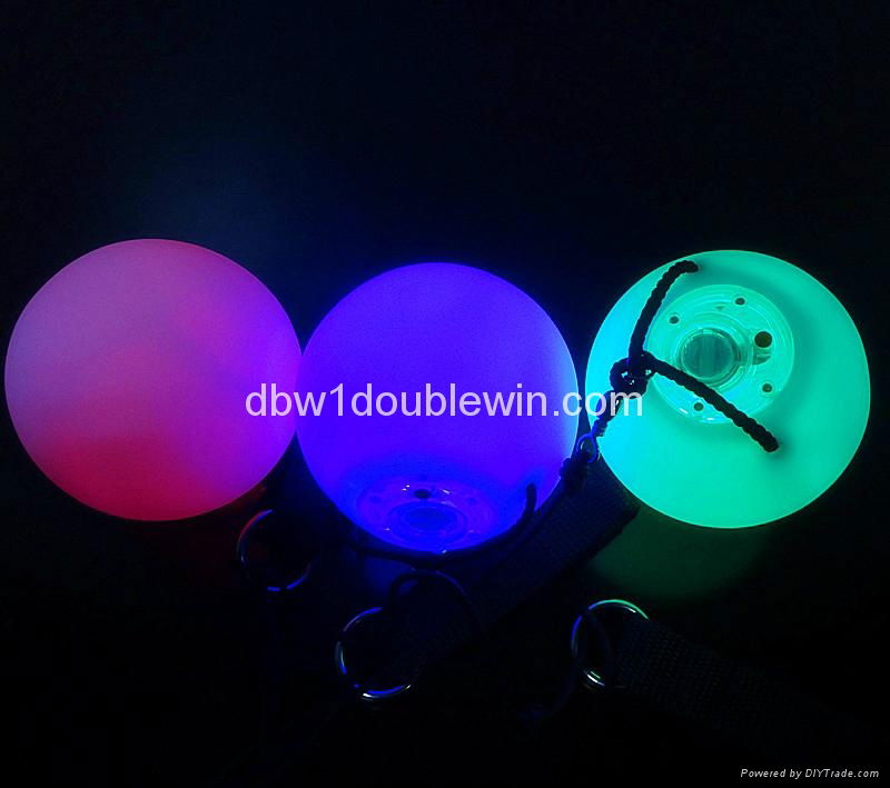 colorful soft flash ball poi material led light j   ling ball