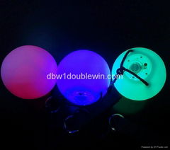 colorful soft flash ball poi material