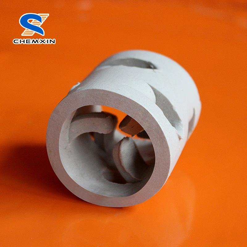 Liquid and Gas Freely Pass Ceramic Pall Ring Tower Packing