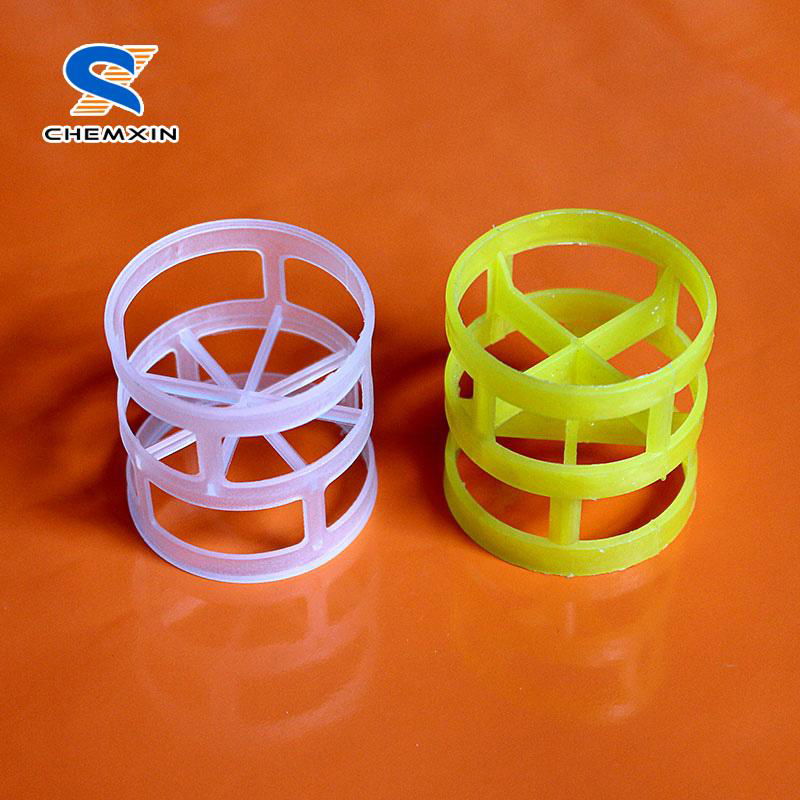 PP, PE, PVC, CPVC, PVDF Plastic pall ring for plastic random packings 3