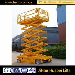 8m lift height electric upright scissor lift with CE