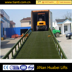 Heavy duty container hydraulic loading ramp for sale