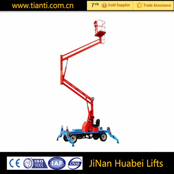 CE approved 10m diesel engine movable articulated boom lift