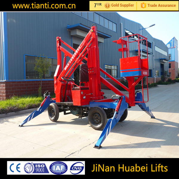 CE approved 10m diesel engine movable articulated boom lift 3