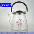 Hot selling transparent borosilicate glass coffee pot 1