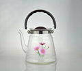 Hot selling transparent borosilicate glass coffee pot 2