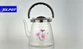 Hot selling transparent borosilicate glass coffee pot 3