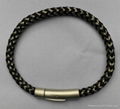 leather/stainless steel bracelet 3
