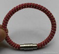 leather/stainless steel bracelet 2