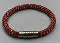 leather/stainless steel bracelet 3