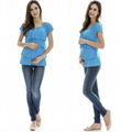 Maternity Clothes Nursing tops Breastfeeding Tops pregnancy clothes Fashion Laye 2