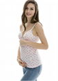 Maternity Tops Nursing Tank Top Seamless Solid Camisole Wrinkle Shelf Nursing Br 3